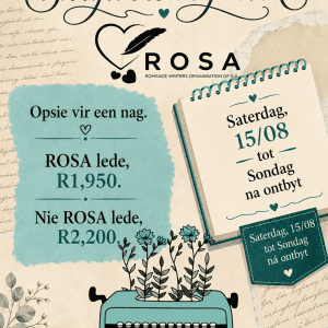 ROSA Afrikaanse Skrywersdag - Pretoria Saterdag en Sondag